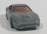 2000 Hot Wheels Ferrari 550 Maranello Metalflake Grey Die Cast Toy Car Vehicle - Treasure Valley Antiques & Collectibles