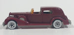 1983 Hot Wheels '35 Classic Caddy Cadillac Maroon Die Cast Toy Car Vehicle - Treasure Valley Antiques & Collectibles