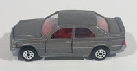 Vintage Majorette Mercedes 190E 2.3 - 16 Grey Silver No. 231 Die Cast Toy Car Vehicle with Opening Doors 1/59 Scale Made in France - Treasure Valley Antiques & Collectibles