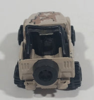 1992 Hot Wheels Action Command Team Roll Patrol Jeep CJ Grayish Tan Army Brown Die Cast Toy Car Vehicle