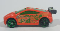 2012 Hot Wheels Asphalt Assault Neon Orange Die Cast Toy Car Vehicle - McDonald's Happy Meal 7/8