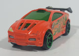 2012 Hot Wheels Asphalt Assault Neon Orange Die Cast Toy Car Vehicle - McDonald's Happy Meal 7/8