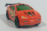 2012 Hot Wheels Asphalt Assault Neon Orange Die Cast Toy Car Vehicle - McDonald's Happy Meal 7/8