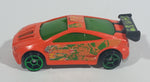 2012 Hot Wheels Asphalt Assault Neon Orange Die Cast Toy Car Vehicle - McDonald's Happy Meal 7/8