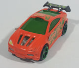 2012 Hot Wheels Asphalt Assault Neon Orange Die Cast Toy Car Vehicle - McDonald's Happy Meal 7/8