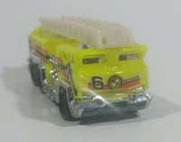 2010 Hot Wheels Race World City 5 Alarm Fire Engine Ladder Truck Yellow Die Cast Toy Car Emergency Rescue Vehicle - Treasure Valley Antiques & Collectibles