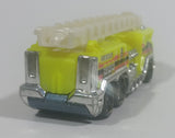 2010 Hot Wheels Race World City 5 Alarm Fire Engine Ladder Truck Yellow Die Cast Toy Car Emergency Rescue Vehicle - Treasure Valley Antiques & Collectibles