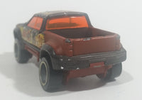 2003 Hot Wheels Highway 35 World Race Mega Duty Truck Black & Brown Die Cast Toy Car Vehicle - Treasure Valley Antiques & Collectibles