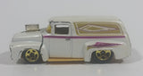 2000 Hot Wheels '56 Ford Truck Pearl White Die Cast Toy Car Hot Rod Vehicle with Opening Hood - Treasure Valley Antiques & Collectibles