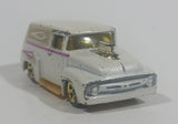 2000 Hot Wheels '56 Ford Truck Pearl White Die Cast Toy Car Hot Rod Vehicle with Opening Hood - Treasure Valley Antiques & Collectibles