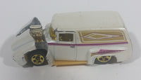 2000 Hot Wheels '56 Ford Truck Pearl White Die Cast Toy Car Hot Rod Vehicle with Opening Hood - Treasure Valley Antiques & Collectibles