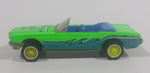 1990 Hot Wheels California Customs '65 Ford Mustang Convertible Fluorescent Green Die Cast Toy Car Vehicle - Opening Hood - Treasure Valley Antiques & Collectibles