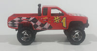 1997 Hot Wheels Racing World Nissan Hardbody Truck Red Die Cast Toy Car Vehicle - Treasure Valley Antiques & Collectibles