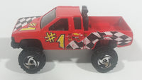 1997 Hot Wheels Racing World Nissan Hardbody Truck Red Die Cast Toy Car Vehicle - Treasure Valley Antiques & Collectibles