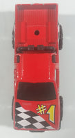 1997 Hot Wheels Racing World Nissan Hardbody Truck Red Die Cast Toy Car Vehicle - Treasure Valley Antiques & Collectibles