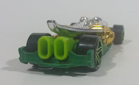 2013 Hot Wheels Chrome Racers Croc Rod Chrome Lime Green Gold Die Cast Toy Car Vehicle - Treasure Valley Antiques & Collectibles