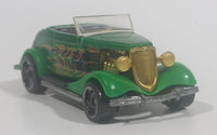 2000 Hot Wheels Hot Rod Magazine Series '33 Ford Roadster O'Lucky Flames St. Patrick's Day Green Die Cast Toy Car Vehicle - Treasure Valley Antiques & Collectibles