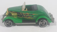 2000 Hot Wheels Hot Rod Magazine Series '33 Ford Roadster O'Lucky Flames St. Patrick's Day Green Die Cast Toy Car Vehicle - Treasure Valley Antiques & Collectibles