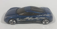 1999 Hot Wheels Chrysler Thunderbolt Metalflake Dark Blue Die Cast Toy Car Vehicle - Treasure Valley Antiques & Collectibles