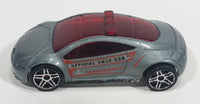 2008 Hot Wheels Top Speed GT Mitsubishi Eclipse Concept Official Pace Car Pearl Grey Die Cast Toy Race Car Vehicle - Treasure Valley Antiques & Collectibles