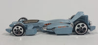 2002 Hot Wheels Jet Threat 3.0 Light Metallic Blue Die Cast Toy Race Car Vehicle - Treasure Valley Antiques & Collectibles