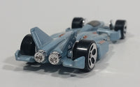 2002 Hot Wheels Jet Threat 3.0 Light Metallic Blue Die Cast Toy Race Car Vehicle - Treasure Valley Antiques & Collectibles