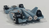 2002 Hot Wheels Jet Threat 3.0 Light Metallic Blue Die Cast Toy Race Car Vehicle - Treasure Valley Antiques & Collectibles