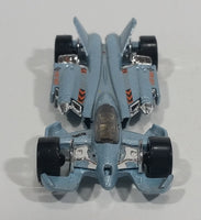 2002 Hot Wheels Jet Threat 3.0 Light Metallic Blue Die Cast Toy Race Car Vehicle - Treasure Valley Antiques & Collectibles