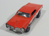 2000 Hot Wheels '67 Pontiac GTO Orange Die Cast Toy Car Vehicle - Treasure Valley Antiques & Collectibles