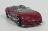 2008 Hot Wheels Web Trading Cars MX48 Turbo Dark Red Die Cast Toy Car Vehicle - Treasure Valley Antiques & Collectibles