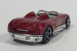 2008 Hot Wheels Web Trading Cars MX48 Turbo Dark Red Die Cast Toy Car Vehicle - Treasure Valley Antiques & Collectibles