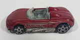 2008 Hot Wheels Web Trading Cars MX48 Turbo Dark Red Die Cast Toy Car Vehicle - Treasure Valley Antiques & Collectibles