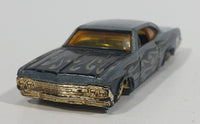 2003 Hot Wheels Wastelanders '65 Impala Grey and Black Die Cast Toy Muscle Car Vehicle - Treasure Valley Antiques & Collectibles