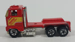 1993 Hot Wheels Ford Stake Bed Truck Red Die Cast Toy Car Vehicle Semi Rig Tractor