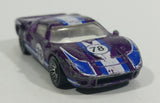 2001 Hot Wheels Ford GT - 40 78 Purple Die Cast Toy Race Car Vehicle - Treasure Valley Antiques & Collectibles