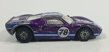 2001 Hot Wheels Ford GT - 40 78 Purple Die Cast Toy Race Car Vehicle - Treasure Valley Antiques & Collectibles