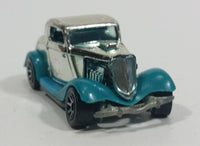 1995 Hot Wheels Speed Gleamer 3-Window '34 Turquoise Blue Chrome Die Cast Toy Car Hot Rod Vehicle - Treasure Valley Antiques & Collectibles