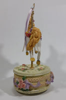 Decorative Carousel Horse on a Cake Music Box - Plays a song with a nice melody - Treasure Valley Antiques & Collectibles