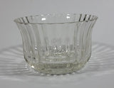 1986 FTDA Candy Sweets Fluted Scalloped Clear Glass 3 1/2" Tall Dish - Treasure Valley Antiques & Collectibles