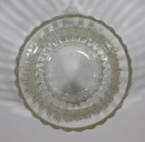 1986 FTDA Candy Sweets Fluted Scalloped Clear Glass 3 1/2" Tall Dish - Treasure Valley Antiques & Collectibles