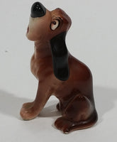 Vintage Japan Hound Dog Ceramic Figurine Hagen Renaker Disney Style of Trusty 'Lady and the Tramp' - Treasure Valley Antiques & Collectibles