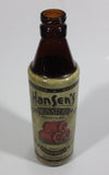 Hansen's Signature Sarsaparilla Soda Amber Brown Glass Pop Bottle Collectible 414mL Empty - Treasure Valley Antiques & Collectibles