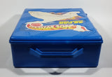 1998 Hot Wheels 48 Car Carrying Case Blue Plastic Container (Sticker Peeled) - Treasure Valley Antiques & Collectibles