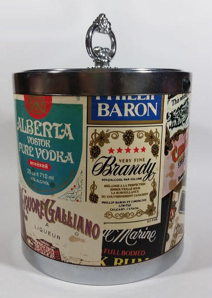 Vintage Alberta Canada Canadian Whisky Vodka, Brandy Liquor Advertising Ice Bucket Pail with Lid - Treasure Valley Antiques & Collectibles