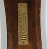 Vintage Baromaster Weather Station Barometer Thermometer Wooden Wall Hanging Made in France - Treasure Valley Antiques & Collectibles