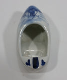 Delft Blauw Holland Hand Painted Dutch Windmill Decor 4 1/2" Ceramic Clog Shoe Ash Tray - Treasure Valley Antiques & Collectibles