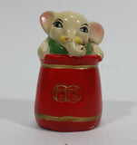 Vintage Cute Circus Elephant Ceramic Pencil Sharpener - Treasure Valley Antiques & Collectibles