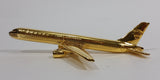 Extremely Rare China Southern Airlines (Group) Boeing Jumbo Jet Airplane Gold Plated Desk Model - Treasure Valley Antiques & Collectibles