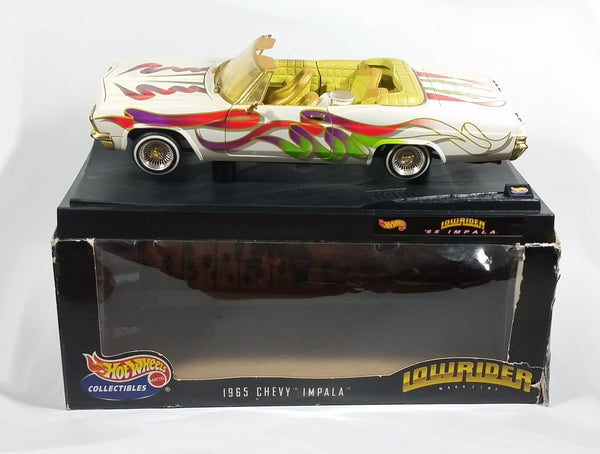 1999 Hot Wheels Lowriders 1965 Chevy Impala Convertible 1:18 Scale Die Cast Model Classic Muscle Car with Box - Treasure Valley Antiques & Collectibles