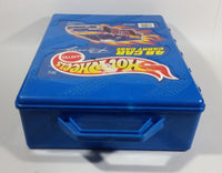 1998 Hot Wheels 48 Car Carrying Case Blue Plastic Container - Treasure Valley Antiques & Collectibles